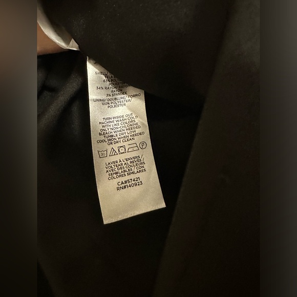 Loft black wrap miniskirt with gold buttons. - Picture 4 of 4